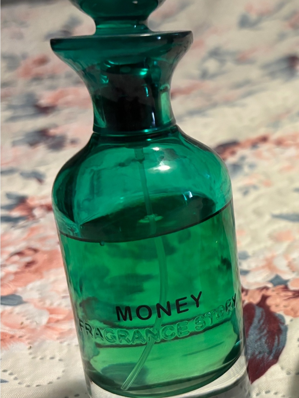 Money Fragrance Spray Green Glass Bottle 2for1